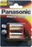 Panasonic patarei 1x2 Photo CR 123 A Lithium