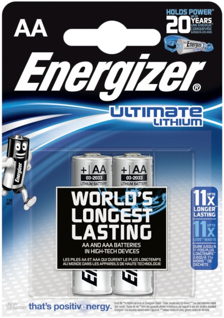 Energizer patarei 1x2 Ultimate Lithium Mignon AA LR 6 1,5V