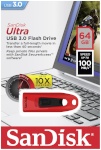 Sandisk mälupulk Ultra USB 3.0 punane 64GB SDCZ48-064G-U46R