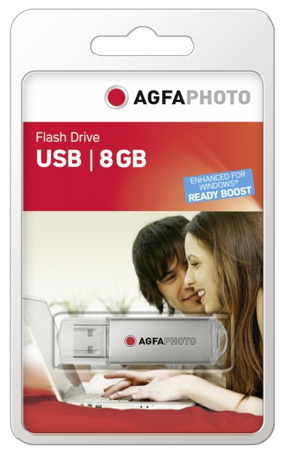 Agfaphoto mälupulk USB 2.0 hõbedane 8GB