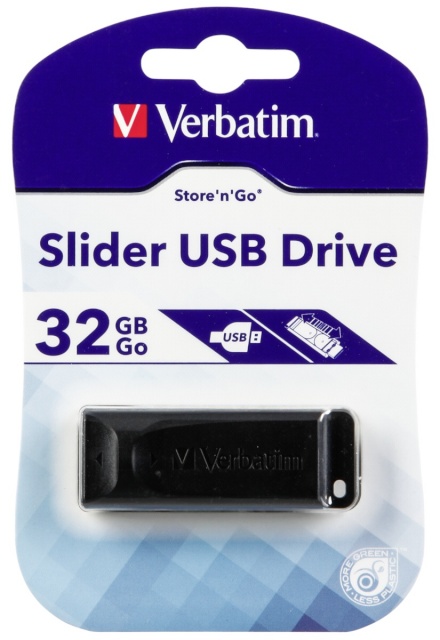 Verbatim mälupulk Store n Go Slider 32GB USB 2.0