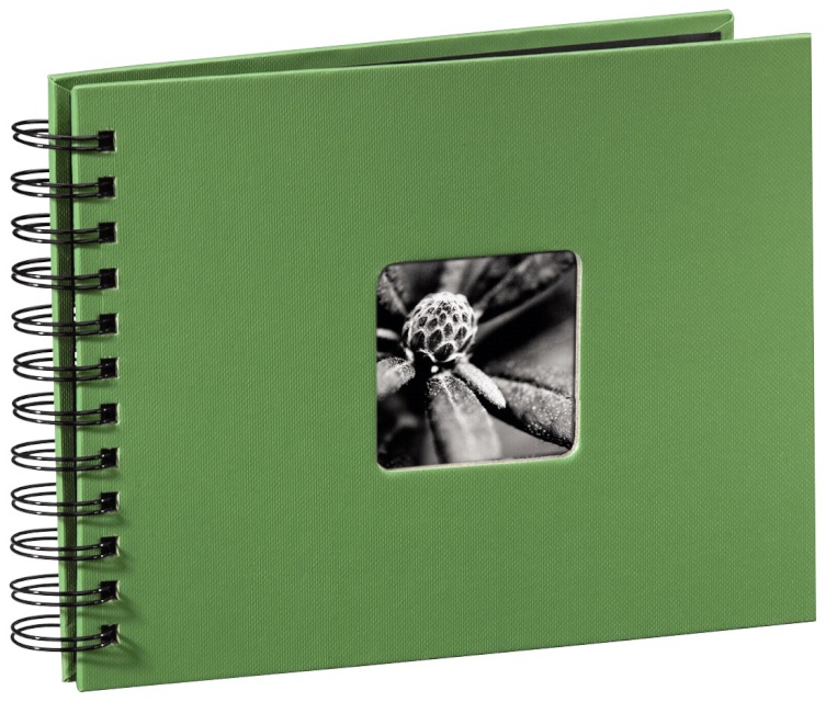 Hama fotoalbum Fine Art Spiralbound 24x17 50 lehte apple-roheline 94880