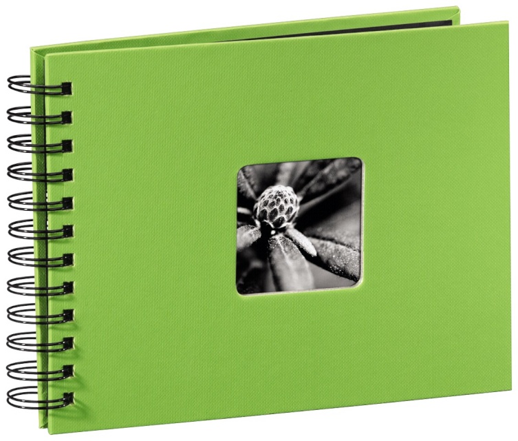 Hama fotoalbum Fine Art Spiral kiwi 24x17 50 lehte must 113676