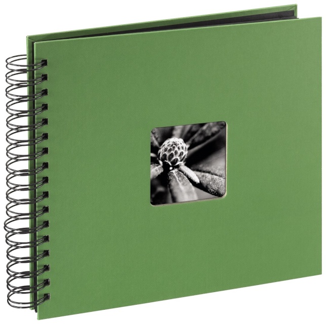 Hama fotoalbum Fine Art Spiralbound 28x24 50 lehte apple-roheline 94875
