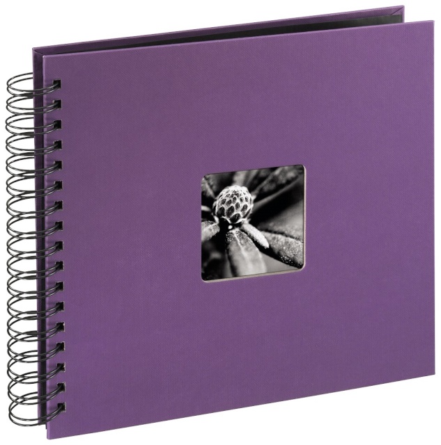 Hama fotoalbum Fine Art Spiral lilla 28x24 50 lehte must 94876