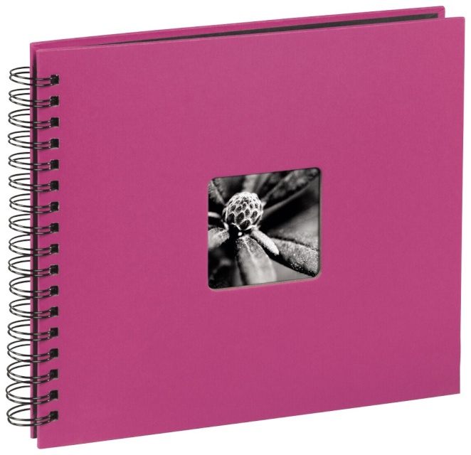 Hama fotoalbum Fine Art Spiral roosa 28x24 50 lehte must 113680