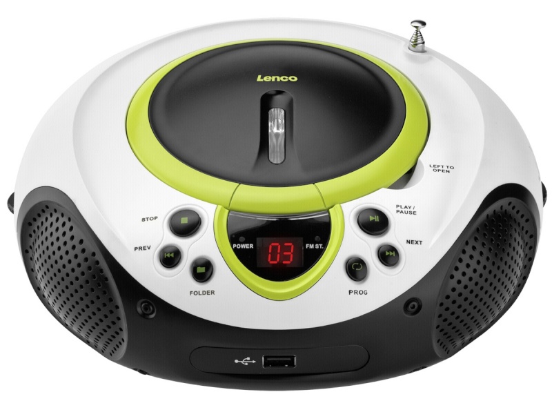 Lenco magnetoola SCD-38 USB roheline