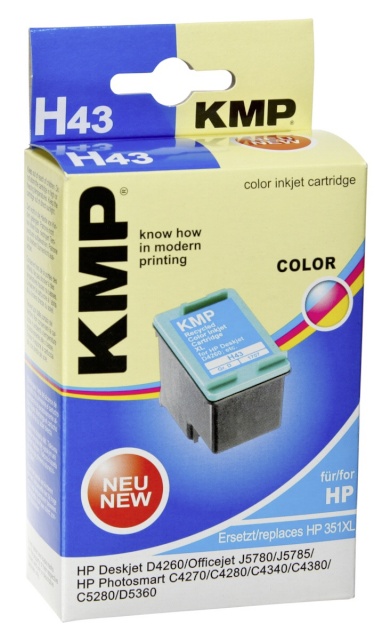 KMP tindikassett H43 värviline asendustoode: CB 338 EE No. 351XL
