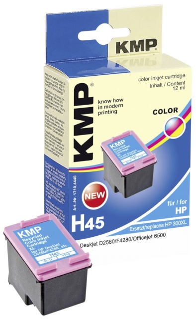 KMP tindikassett H45 värviline asendustoode: CC 644 EE No. 300XL