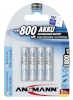 Ansmann akud 1x4 maxE NiMH Micro AAA 800mAh german