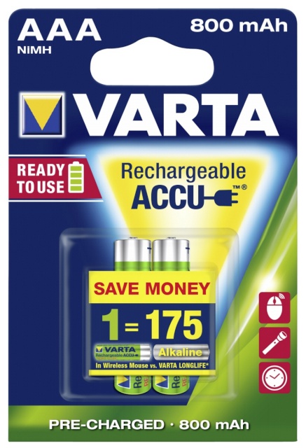 Varta akud 1x2 AAA Ready2Use NiMH 800mAh Micro