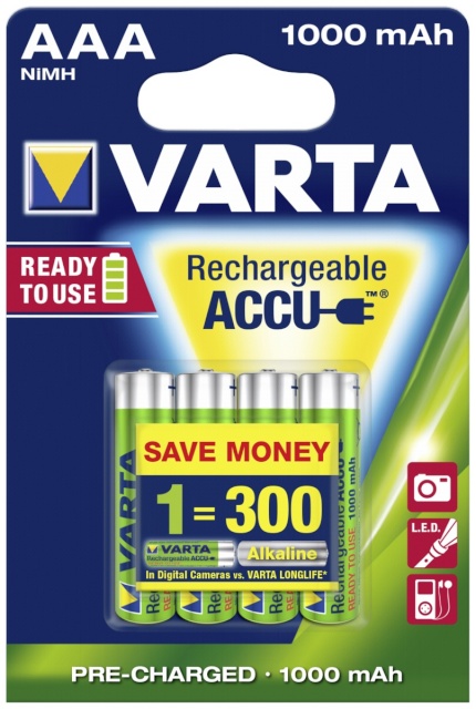 Varta akud 1x4 AAA Ready2Use NiMH 1000mAh Micro