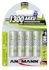 Ansmann akud 1x4 maxE NiMH bat, Mignon AA 1300mAh