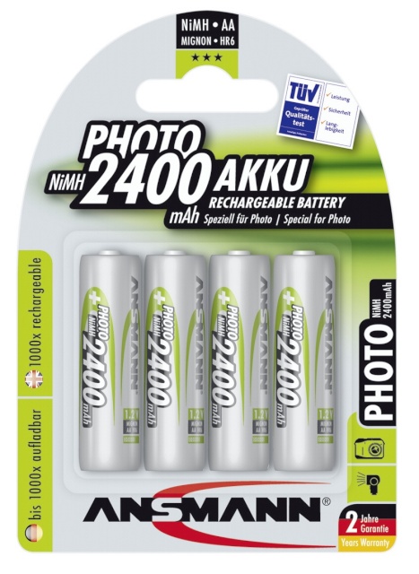 Ansmann akud 1x4 NiMH Mignon AA 2400mAh PHOTO