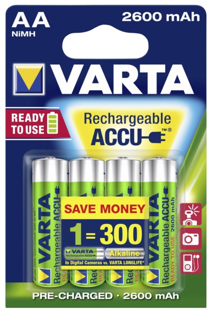 Varta akud AA NiMH 2600mAh Mignon, 4tk