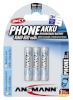Ansmann akud 1x3 maxE NiMH Micro AAA 800mAh DECT PHONE