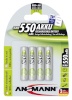 Ansmann akud 1x4 maxE NiMH Micro AAA 550mAh