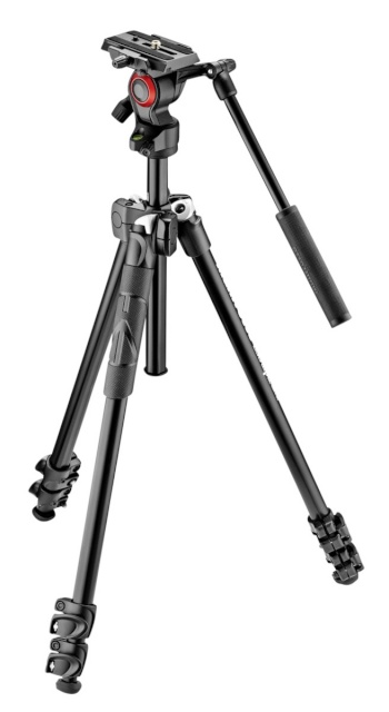 Manfrotto statiiv 290 light Kit + Fluid Video Head