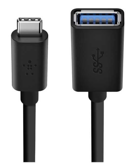 Belkin USB 3.0 Buchse 5GBit/s USB-C to USB-A 14 cm must