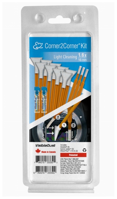Visible Dust puhastuskomplekt EZ Corner2Corner Kit 1.6x light cleaning