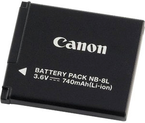 Canon aku NB-8L (740mAh)