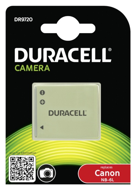 Duracell aku Canon NB-6L 1000mAh