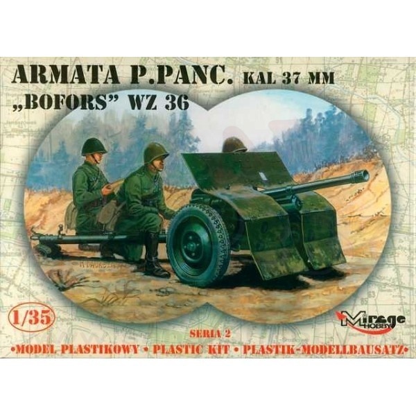 Mirage liimitav mudel Armata P. Panc. 3 7mm Bofors WZ 36Bofors