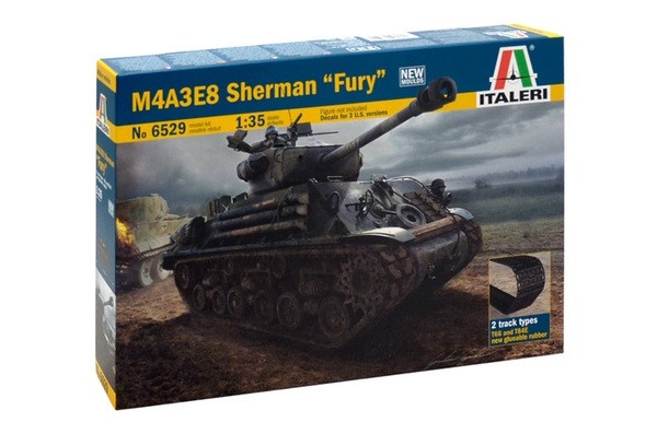 Italeri liimitav mudel M4A3E8 Sherman "Fury"