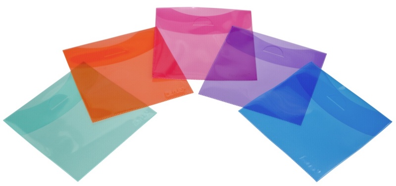 1x50 Hama CD/DVD 51067 Protective Sleeves coloured