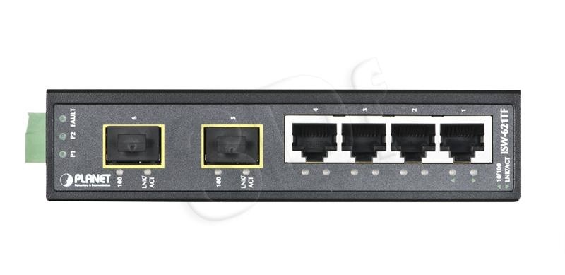 Planet switch ISW-621TF industrial 4 -PORT+2-PORT SFP