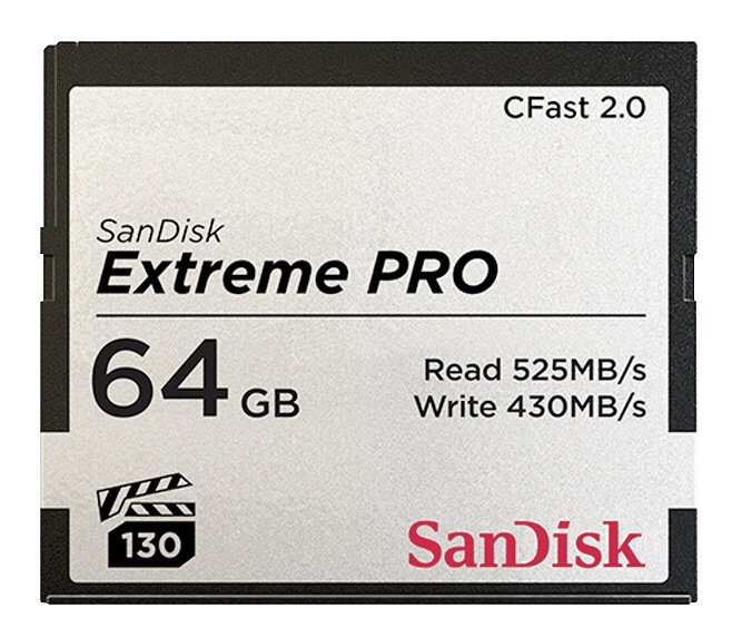 SanDisk mälukaart CFast 2.0 VPG130 64GB Extreme Pro