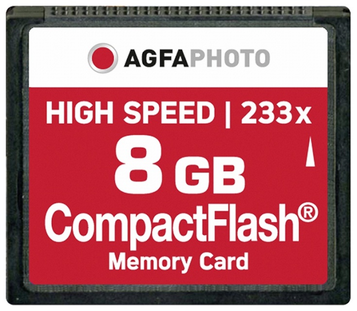 AgfaPhoto mälukaart Compact Flash 8GB High Speed 233x MLC