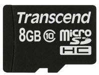Transcend mälukaart microSD Card SDHC 8GB Class 10