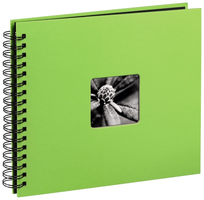 Hama fotoalbum Fine Art Spiral kiwi 28x24 50 lehte must 113682