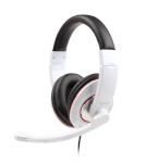 Gembird kõrvaklapid MHS-001-GW Stereo headset 3.5 mm, Glossy white, Built-in microphone