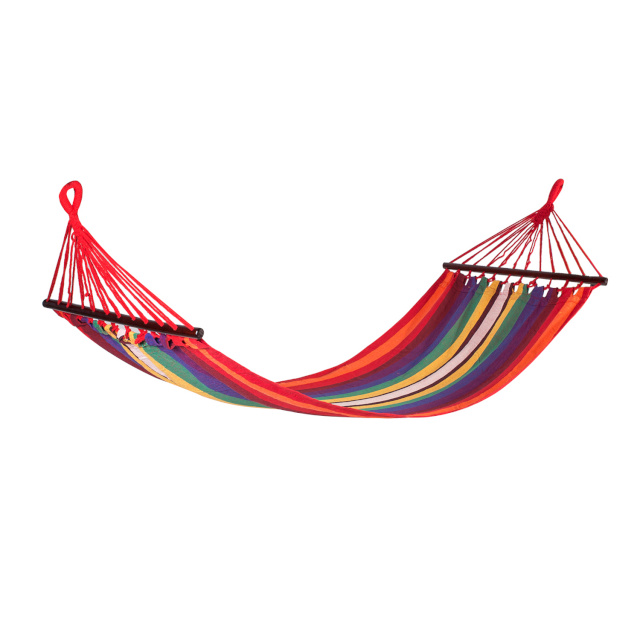 Rippkiik RIINA, 200x80cm, materjal: puuvill, värvus: punasetriibuline