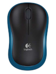 Logitech hiir Wireless Mouse M185 must/sinine