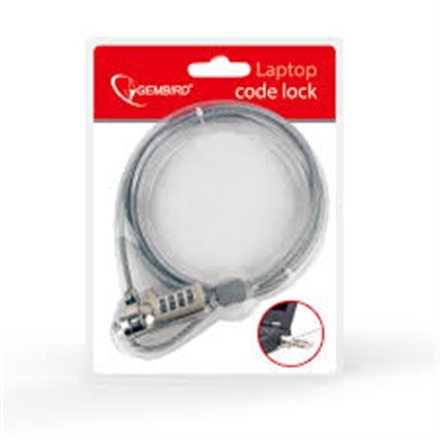 Gembird LK-CL-01 cable lock for notebooks (4-digit code)
