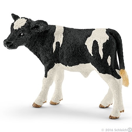 Schleich mängufiguur Farm Life 13798 Holstein Calf, vasikas