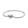 Pandora naiste käevõru HEART CLASP SNAKE CHAIN BRACELET