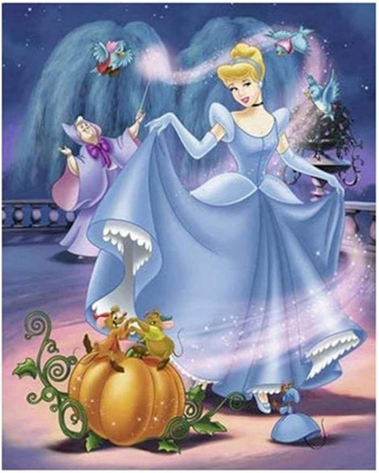 Norimpex teemantmaal Diamond Mosaic - Cinderella