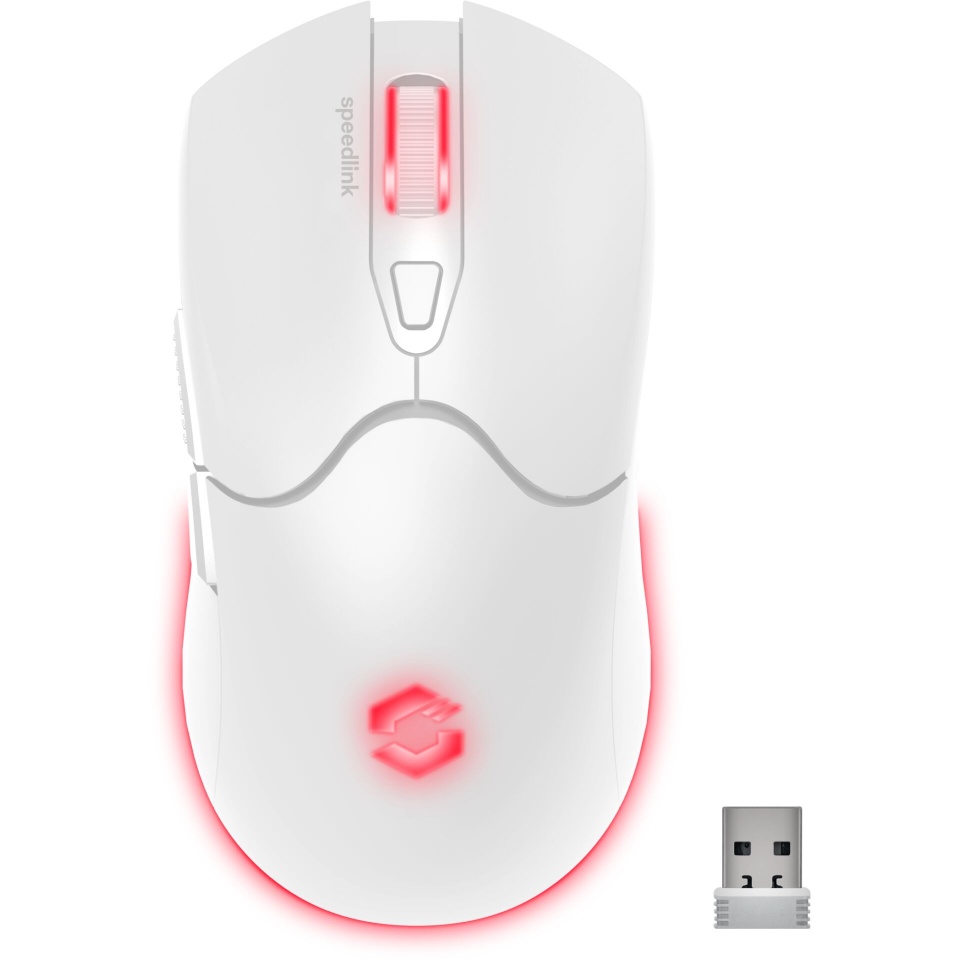 Speedlink hiir VELOX Rechargeable RGB Gaming Mouse Wireless valge