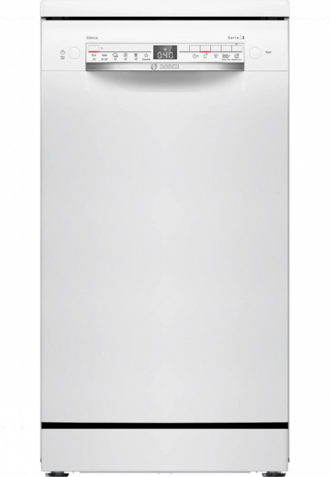 Bosch nõudepesumasin SPS2HKW58E Serie 2 Free-Standing Dishwasher 45cm, valge