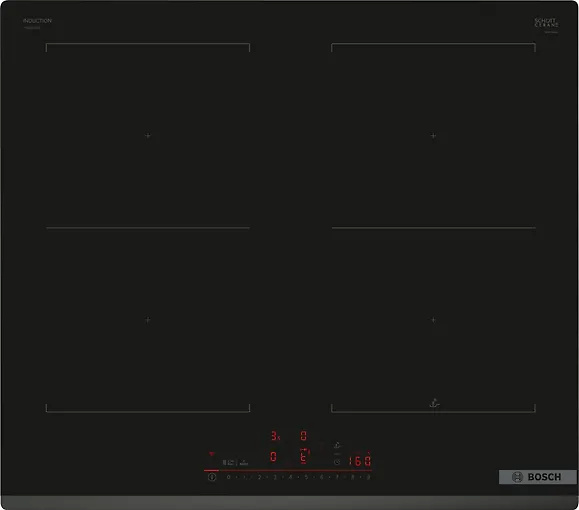 Bosch integreeritav induktsioonplaat PVQ631HC1E Serie 6 Induction Hob, 60cm, must