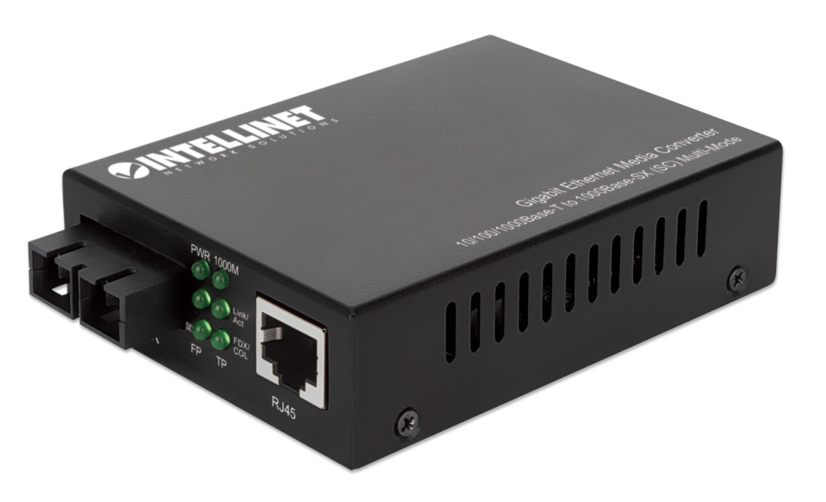 Intellinet Gigabit Medienkonverter SC Multimode 550m Auto