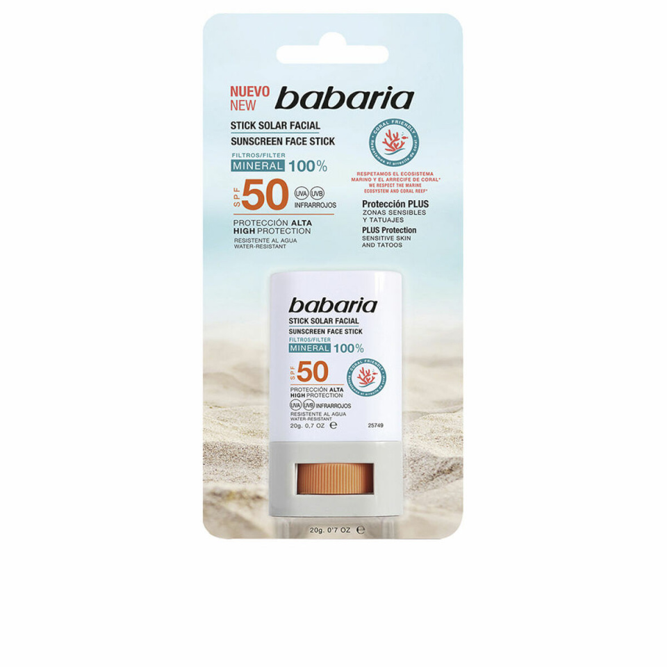 Babaria päevituskreem näole Solar Stick Facial Spf 50 20 g