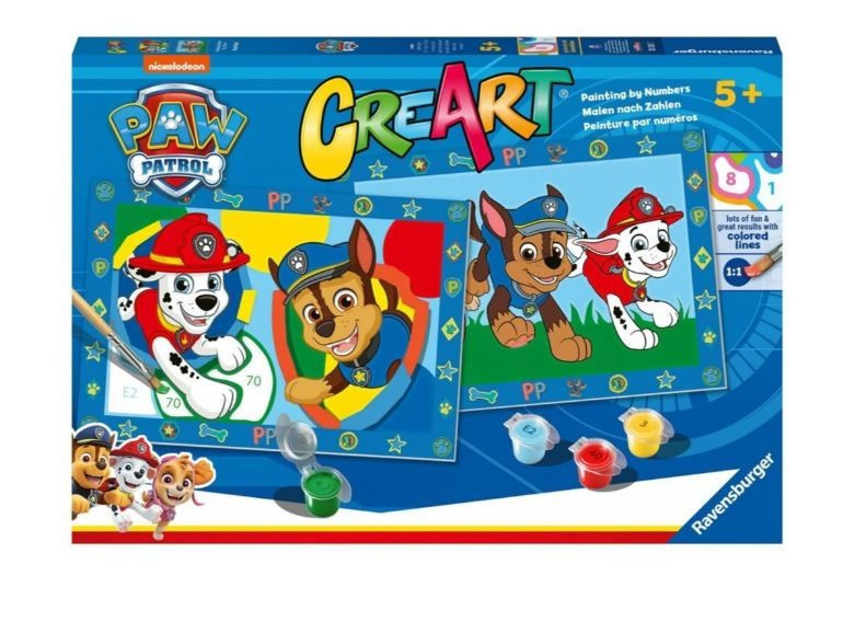 Ravensburger Polska numbrimaal CreArt for dzieci Junior Psi Patrol