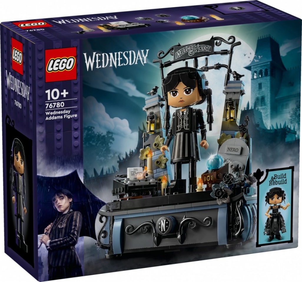 LEGO klotsid 76780 Wednesday - Wednesday Addams Baufigur