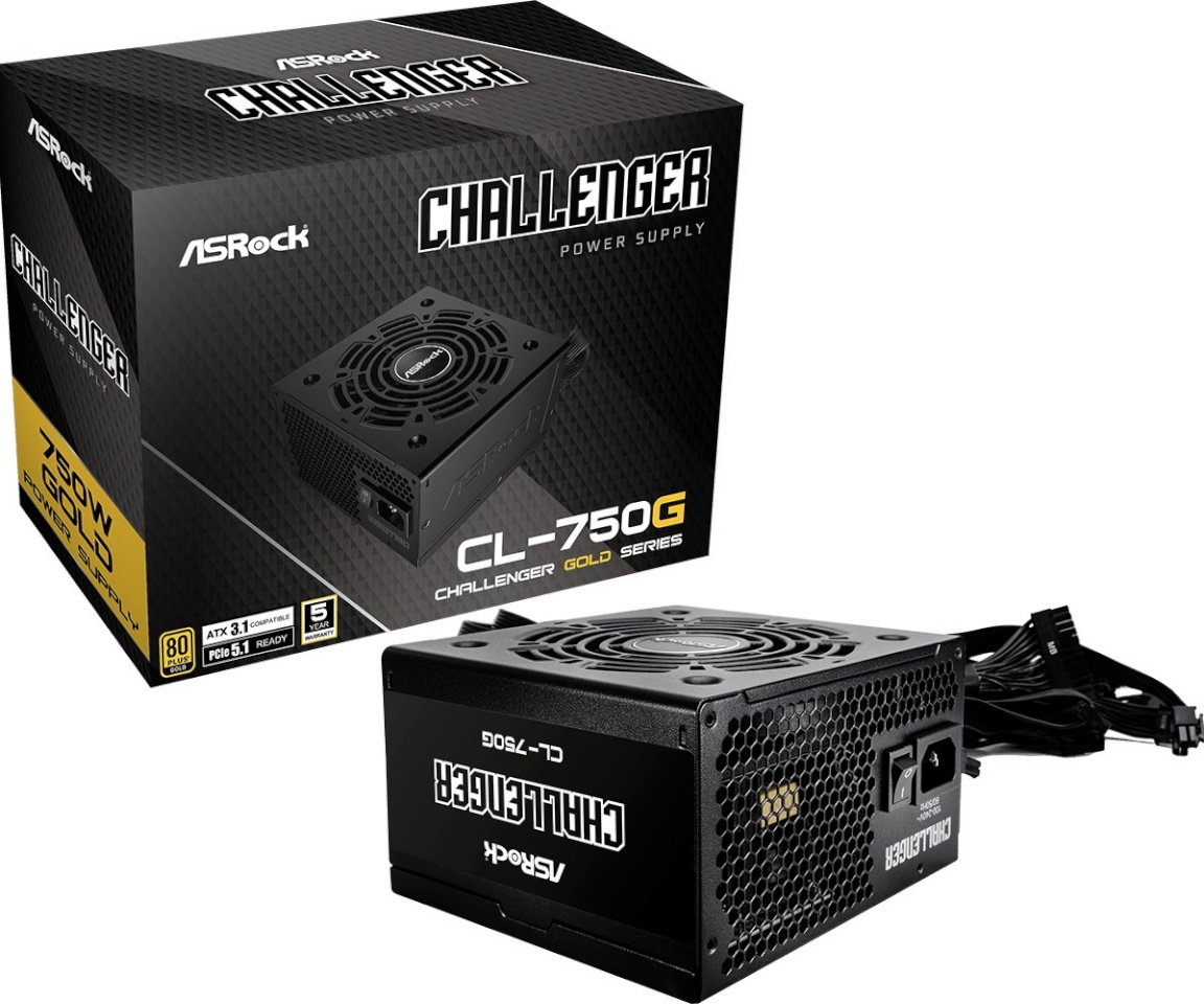 ASRock toiteplokk Power supply CL-750G 750W 80PLUS kuldne