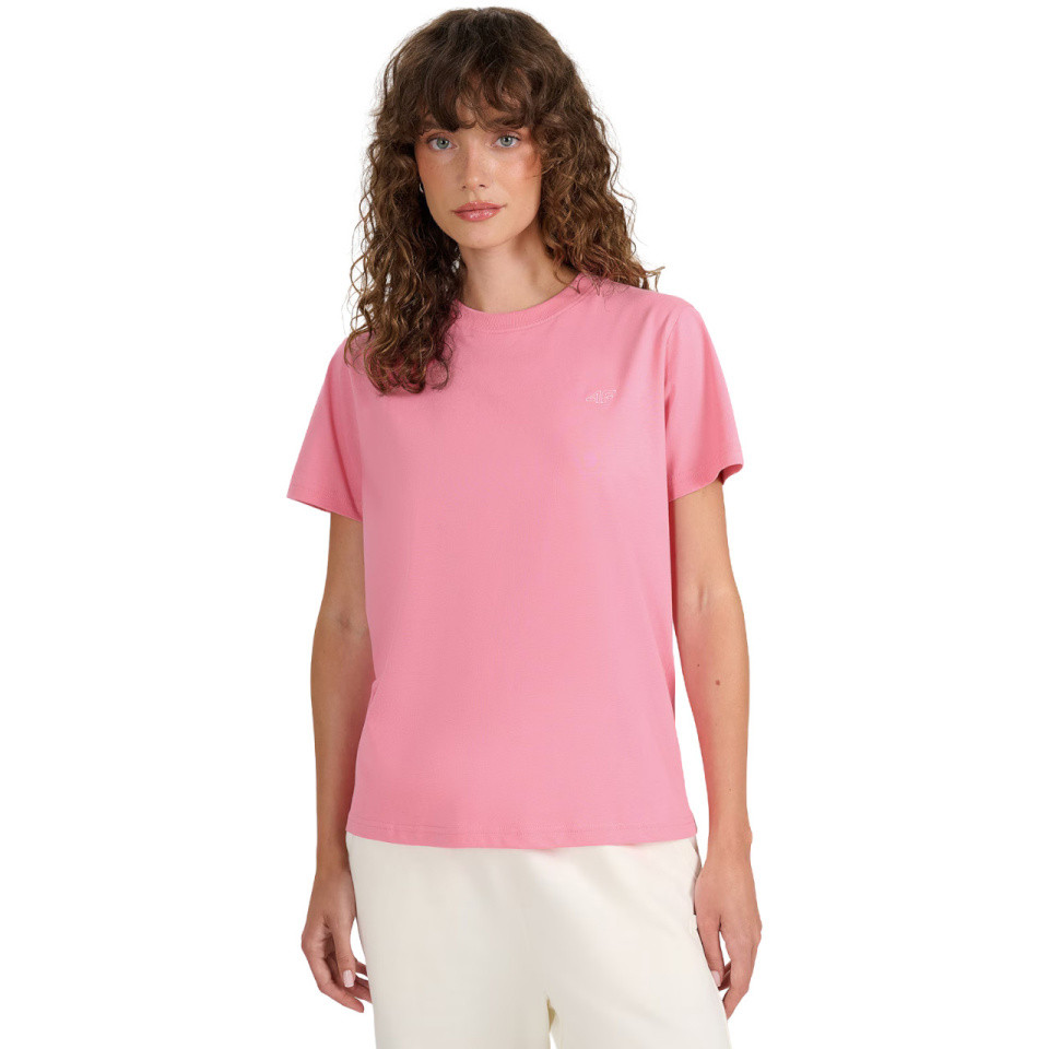 4F T-särk naistele F2970 roosa 4FWAW25TTSHF2970 54S suurus M